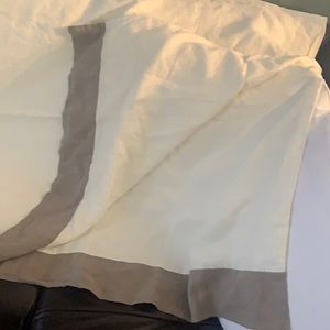 Restoration Hardware stonewashed Belgian Linen twin Duvet cover/ pristine cond.